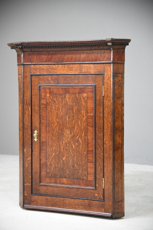 Georgian Oak Corner Cupboard