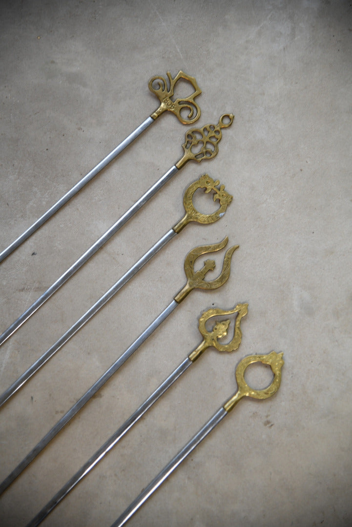 Large Brass Skewers