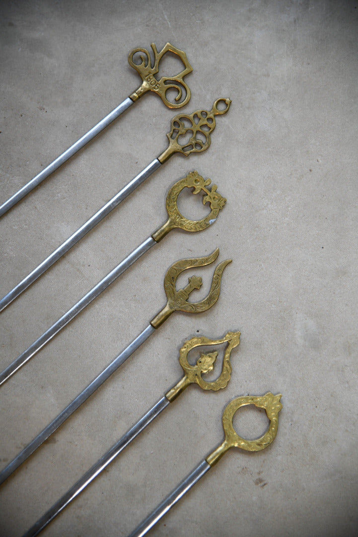 Large Brass Skewers