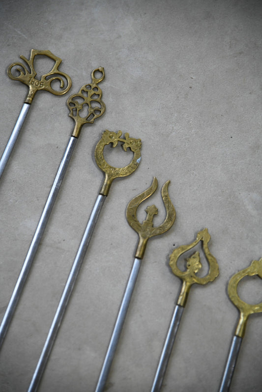 Large Brass Skewers