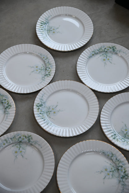 8 Royal Stafford Blossom China Dinner Plates
