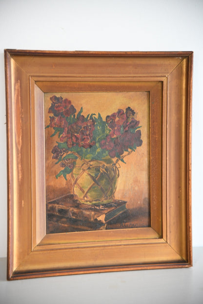 A C Harris Still Life Oil Painting