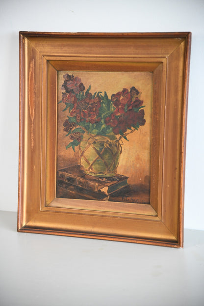 A C Harris Still Life Oil Painting