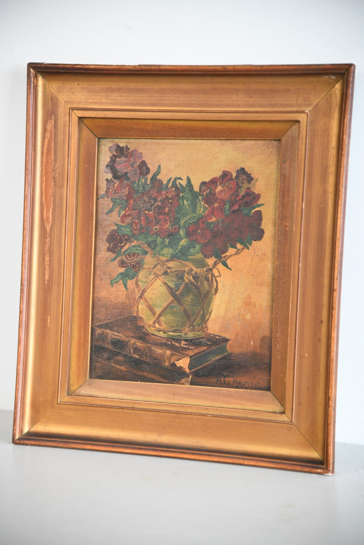 A C Harris Still Life Oil Painting