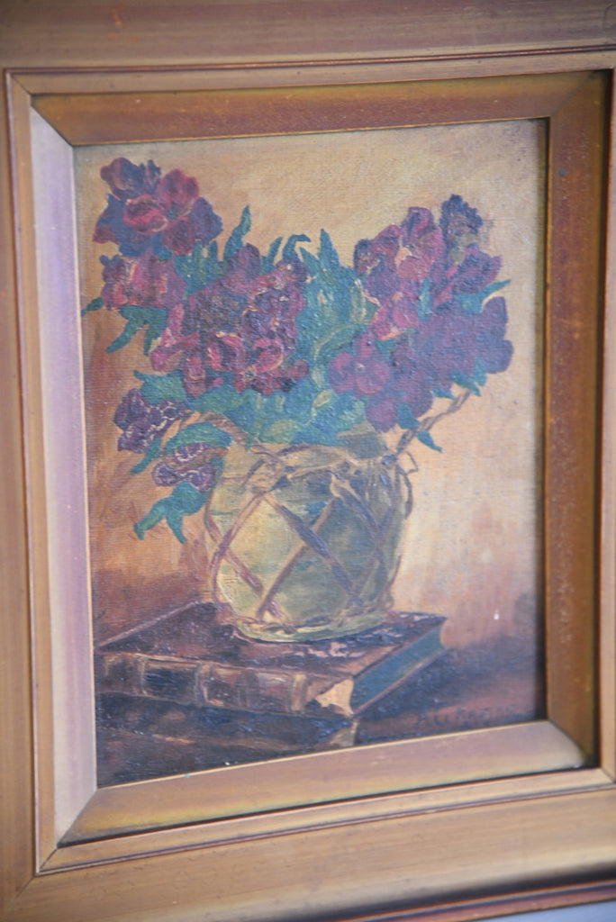 A C Harris Still Life Oil Painting