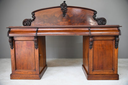 Victorian Mahogany Pedestal Sideboard