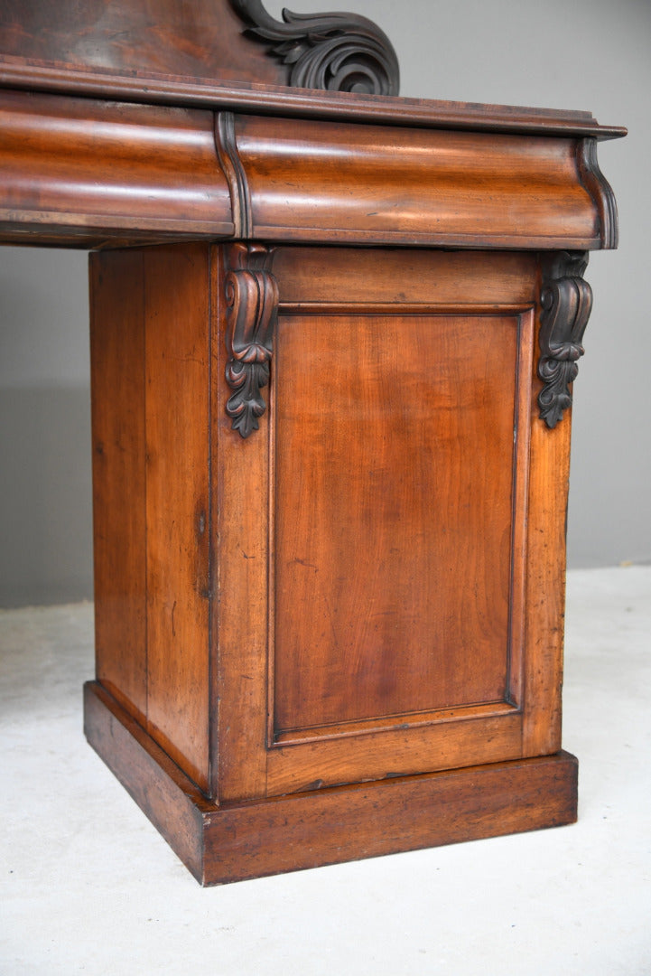 Victorian Mahogany Pedestal Sideboard