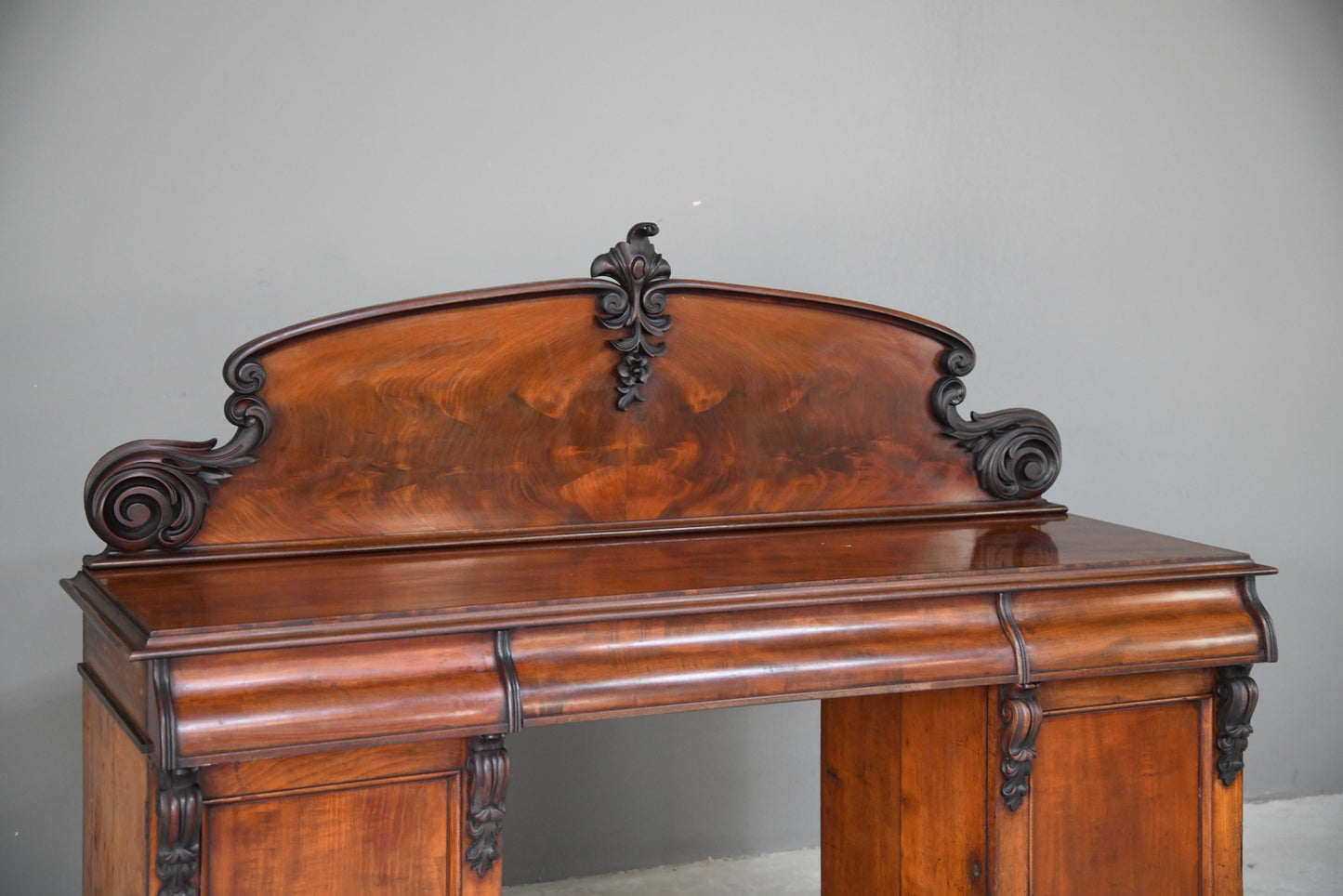 Victorian Mahogany Pedestal Sideboard