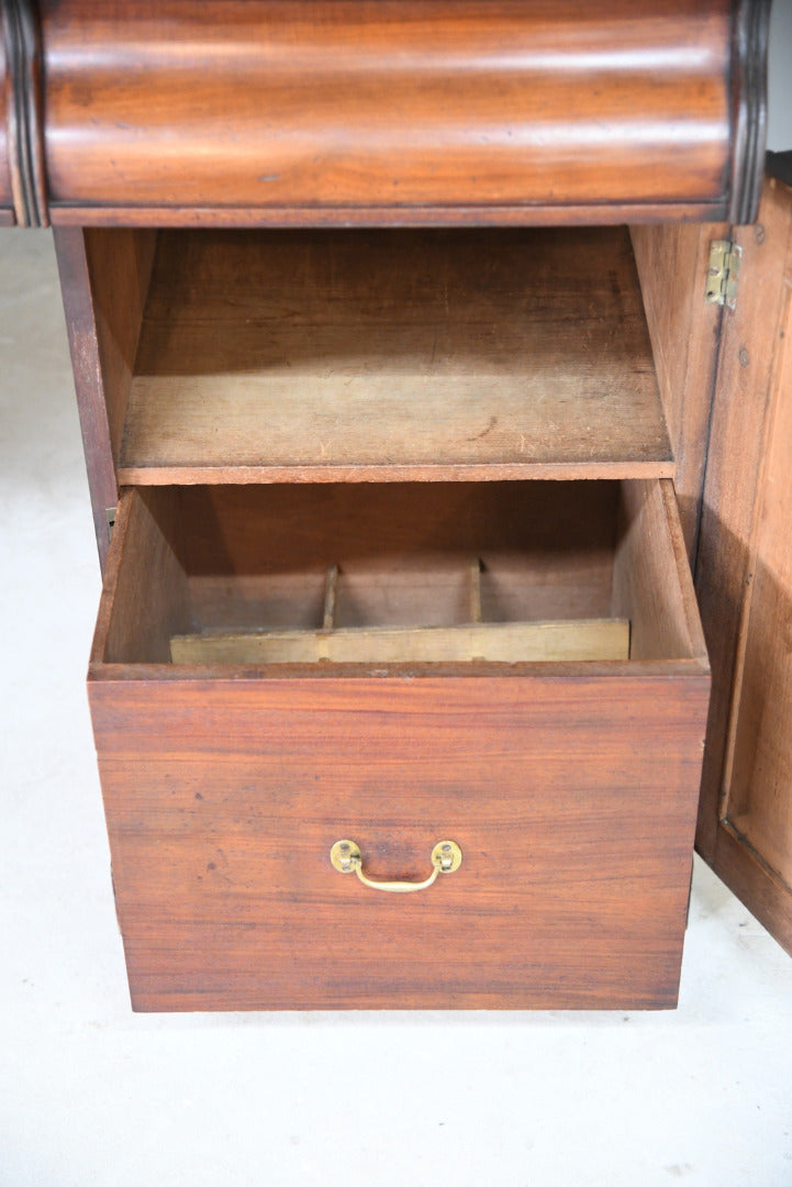 Victorian Mahogany Pedestal Sideboard