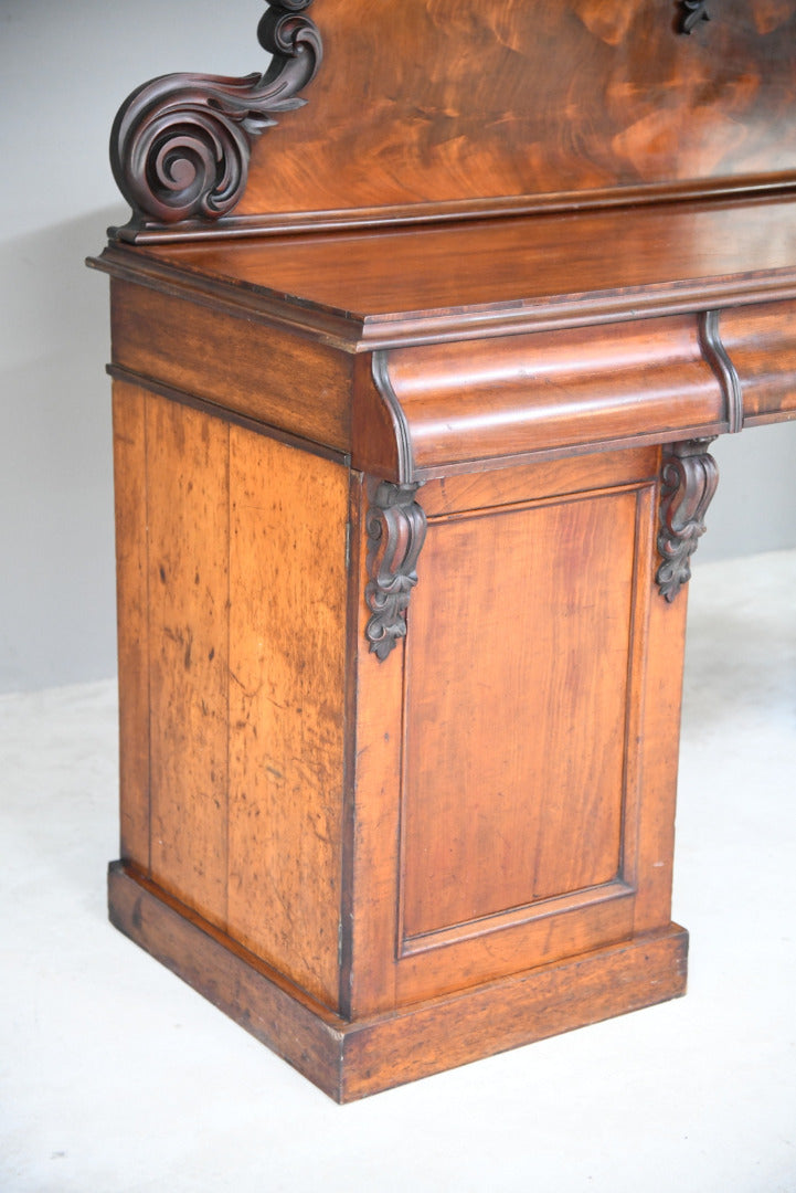 Victorian Mahogany Pedestal Sideboard