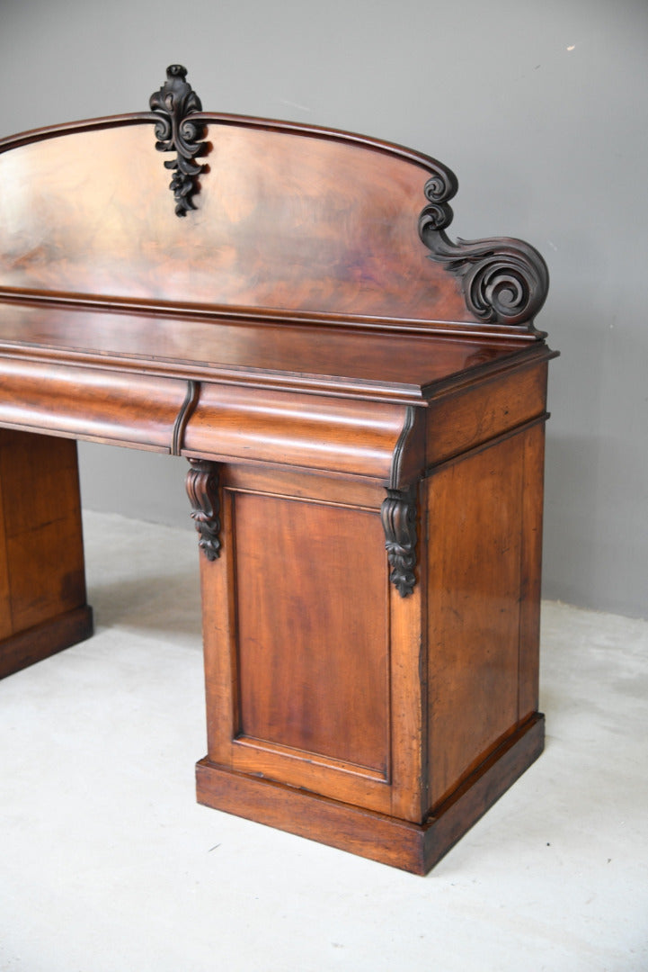 Victorian Mahogany Pedestal Sideboard