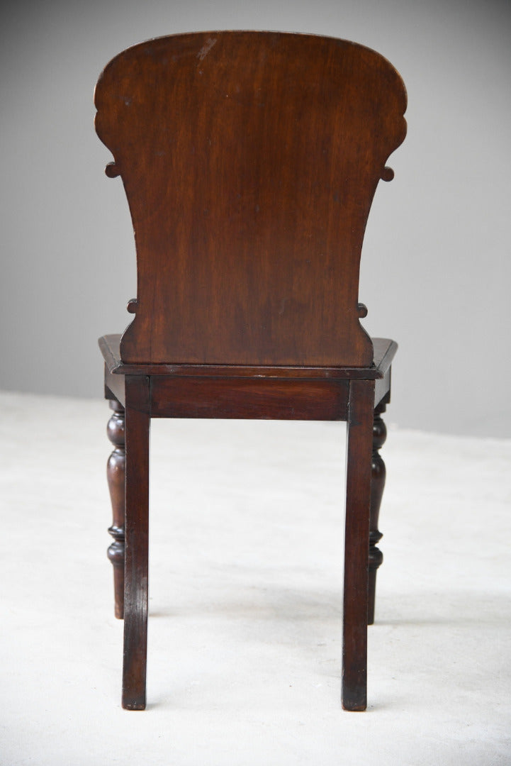 Antique Mahogany Hall Chair