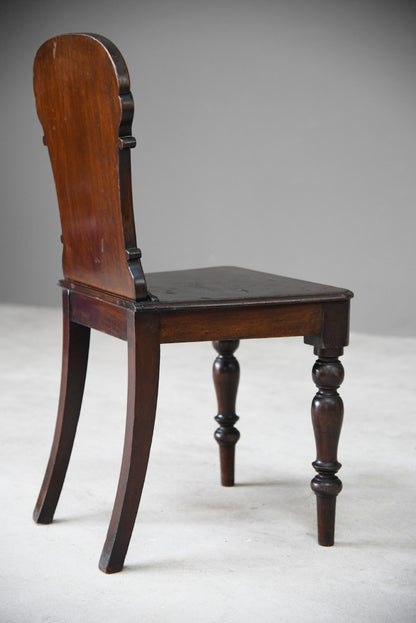 Antique Mahogany Hall Chair