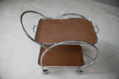 Retro Chrome Cocktail Trolley