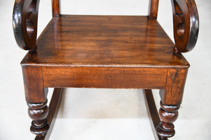 Victorian Mahogany Rocking Chair