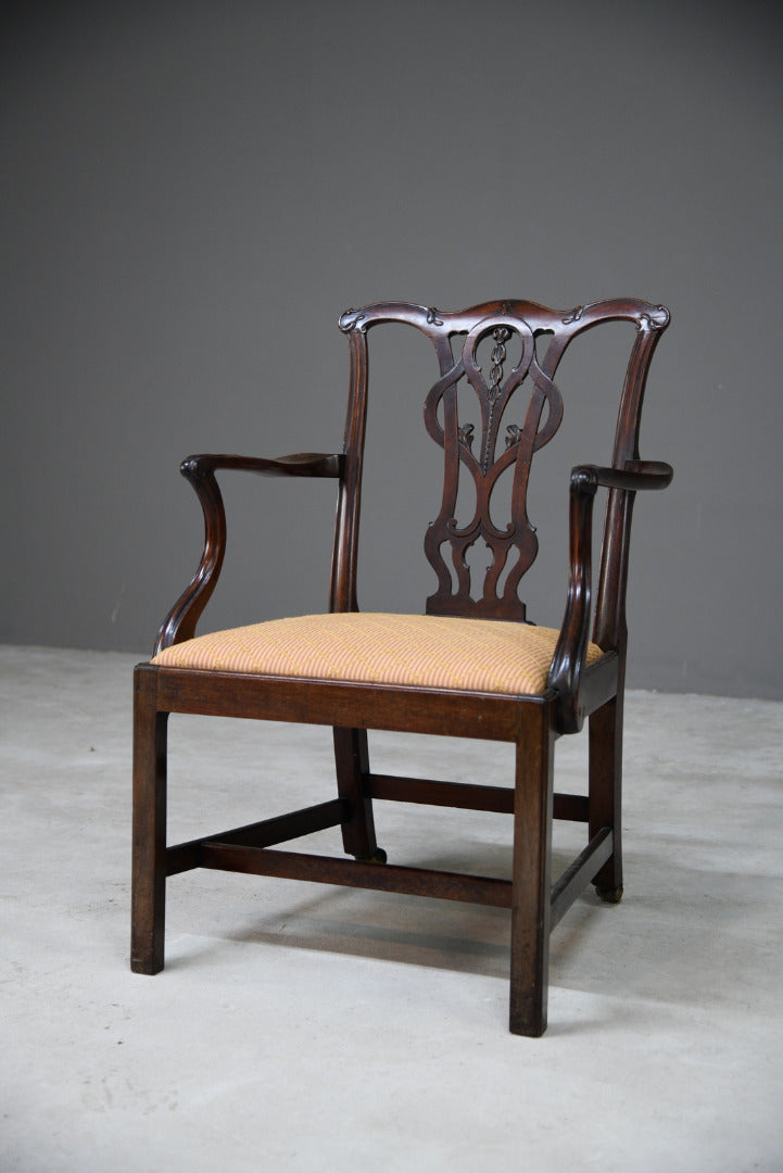 Georgian Mahogany Carver Chair