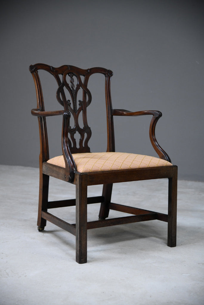 Georgian Mahogany Carver Chair