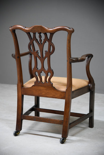 Georgian Mahogany Carver Chair