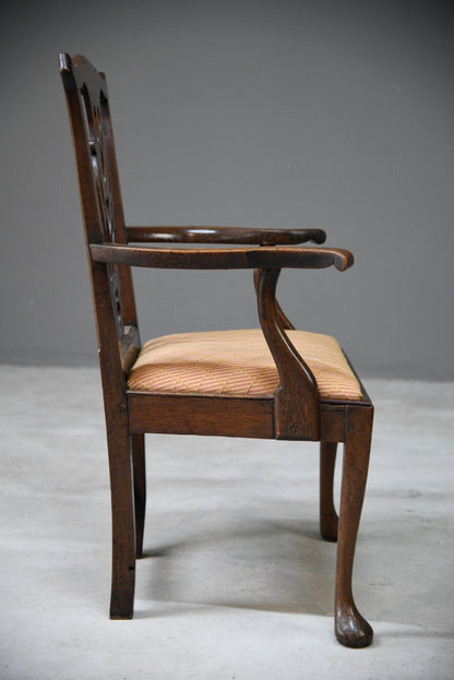 Georgian Oak Carver Chair