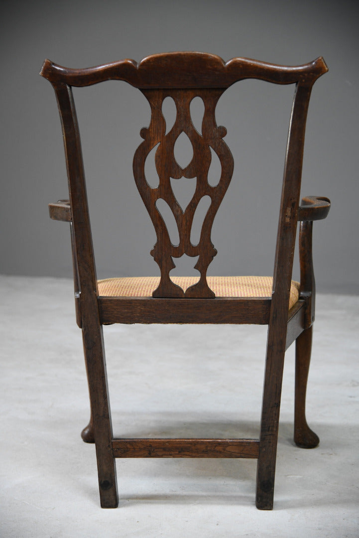 Georgian Oak Carver Chair