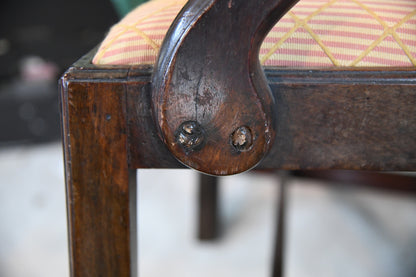 Georgian Oak Carver Chair