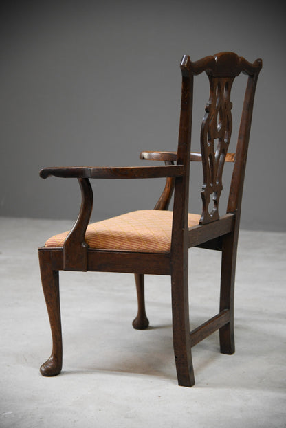 Georgian Oak Carver Chair