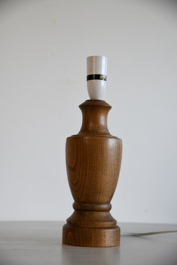 Turned Wooden Table Lamp