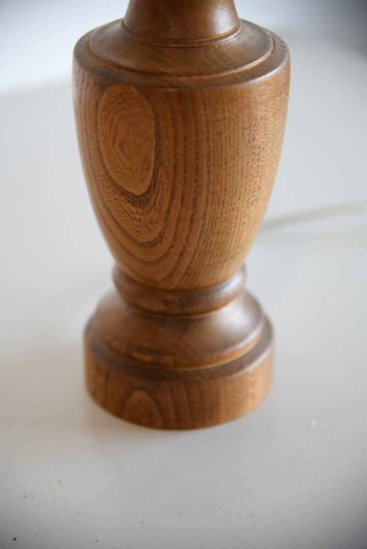 Turned Wooden Table Lamp
