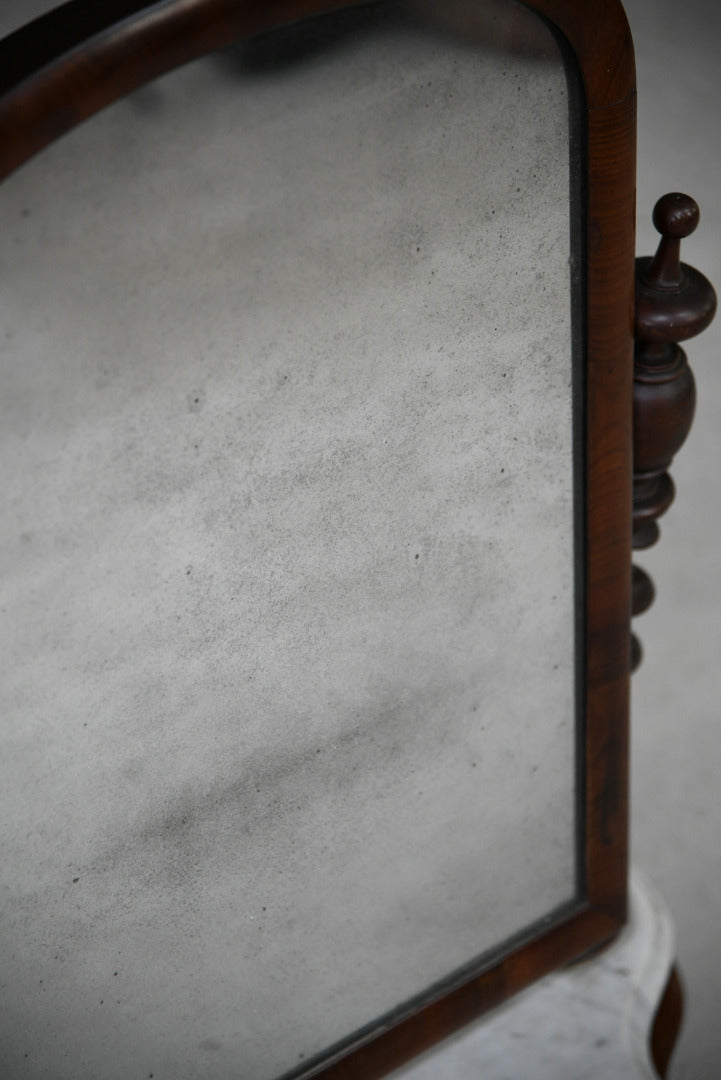 Victorian Mahogany & Marble Toilet Mirror