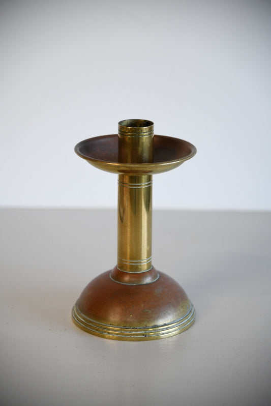 Brass & Copper Ecclesiastical Style Candle Stick