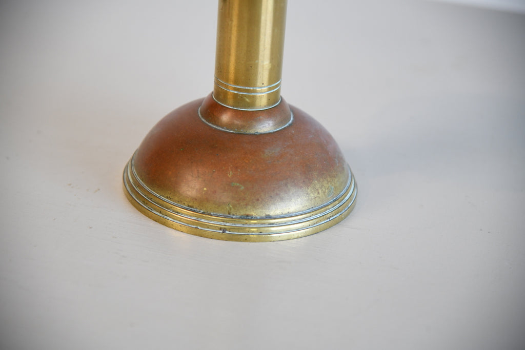 Brass & Copper Ecclesiastical Style Candle Stick