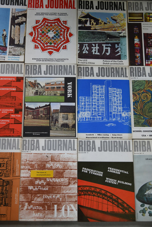 RIBA Journal 12 Issues 1965