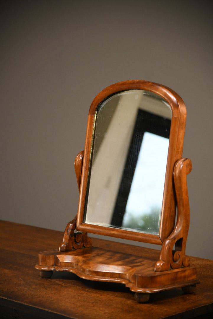 Antique Victorian Mahogany Swing Toilet Bedroom Dressing Table Mirror