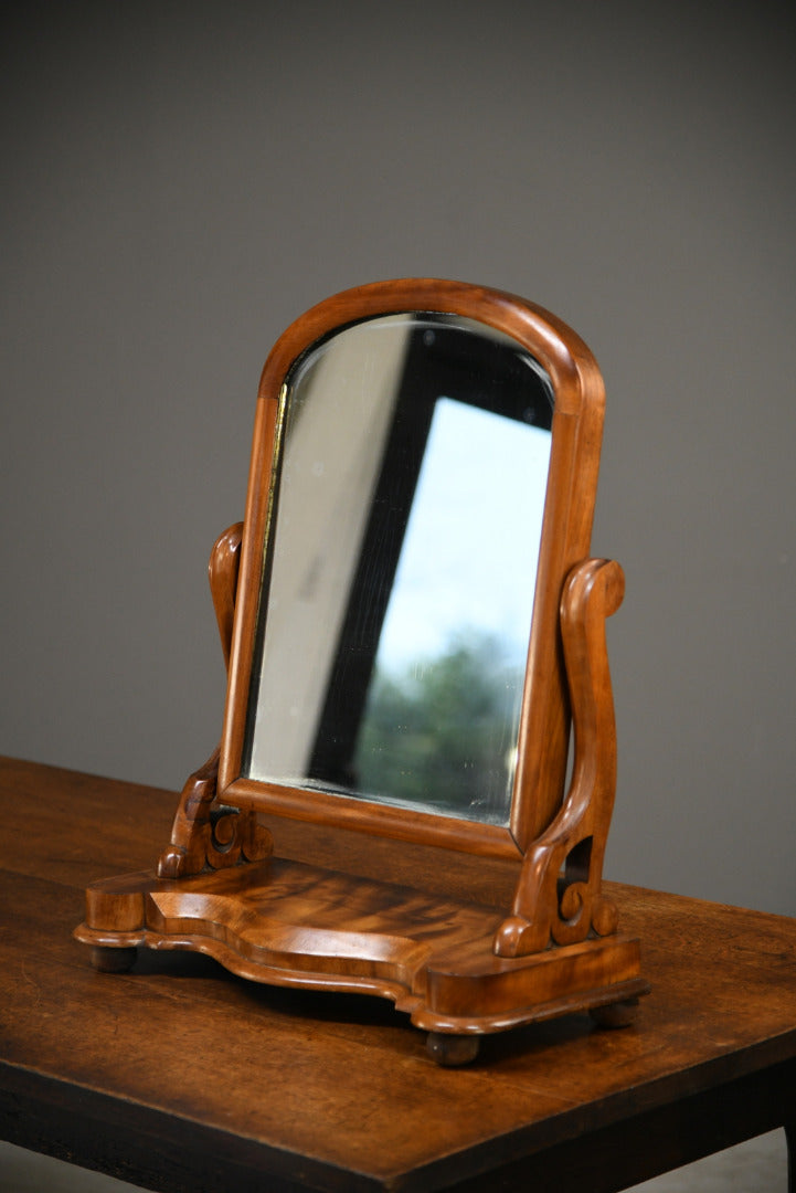 Antique Victorian Mahogany Swing Toilet Bedroom Dressing Table Mirror