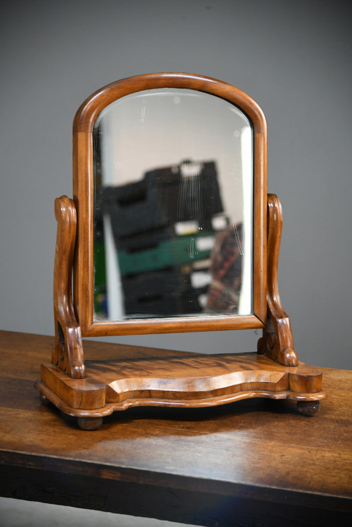 Antique Victorian Mahogany Swing Toilet Bedroom Dressing Table Mirror