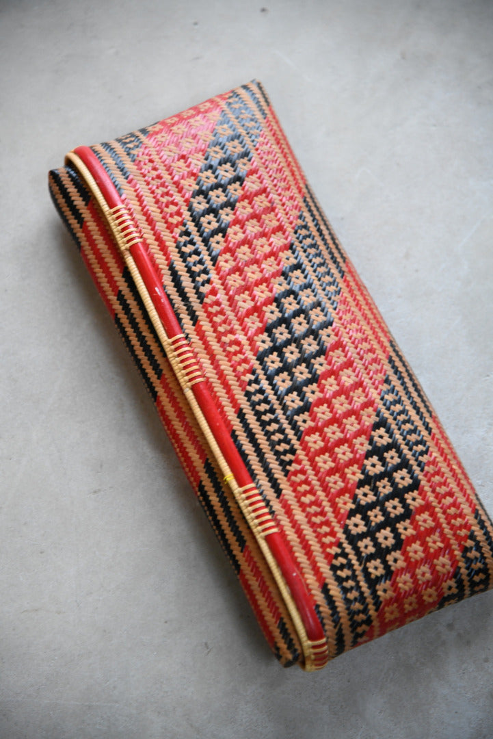 Woven Rattan Clutch Bag