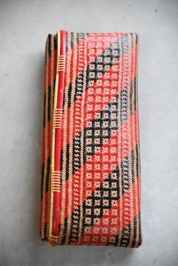 Woven Rattan Clutch Bag