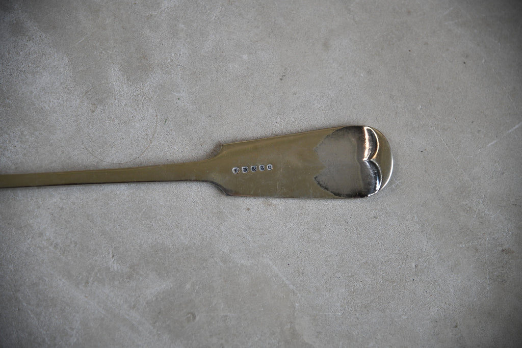Large P Monogrammed Silver Plate Ladle Serving Spoon
