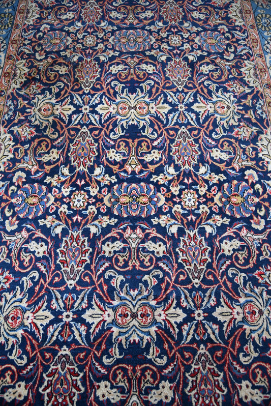 Vintage Persian Eastern Qum Rug