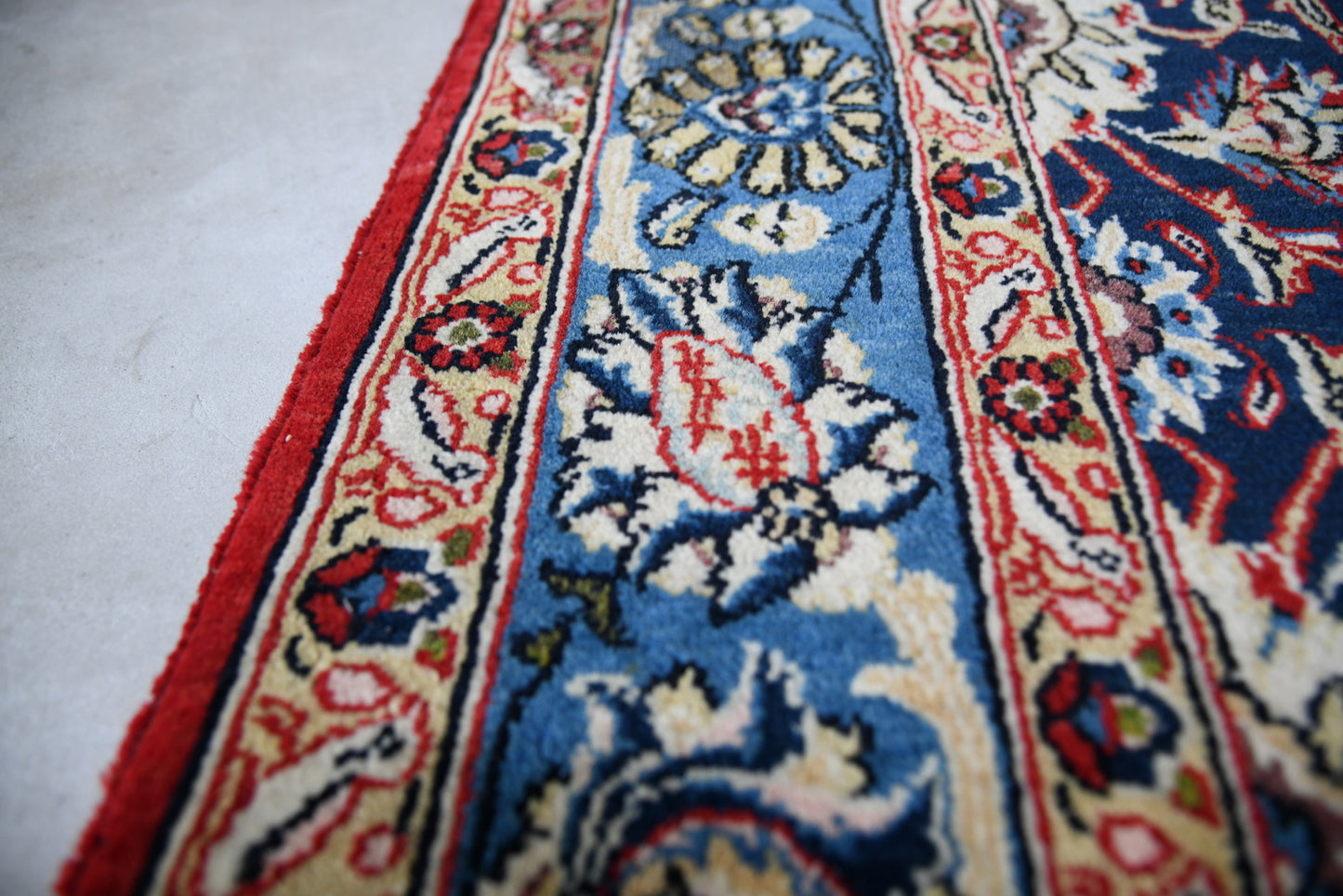 Vintage Persian Eastern Qum Rug