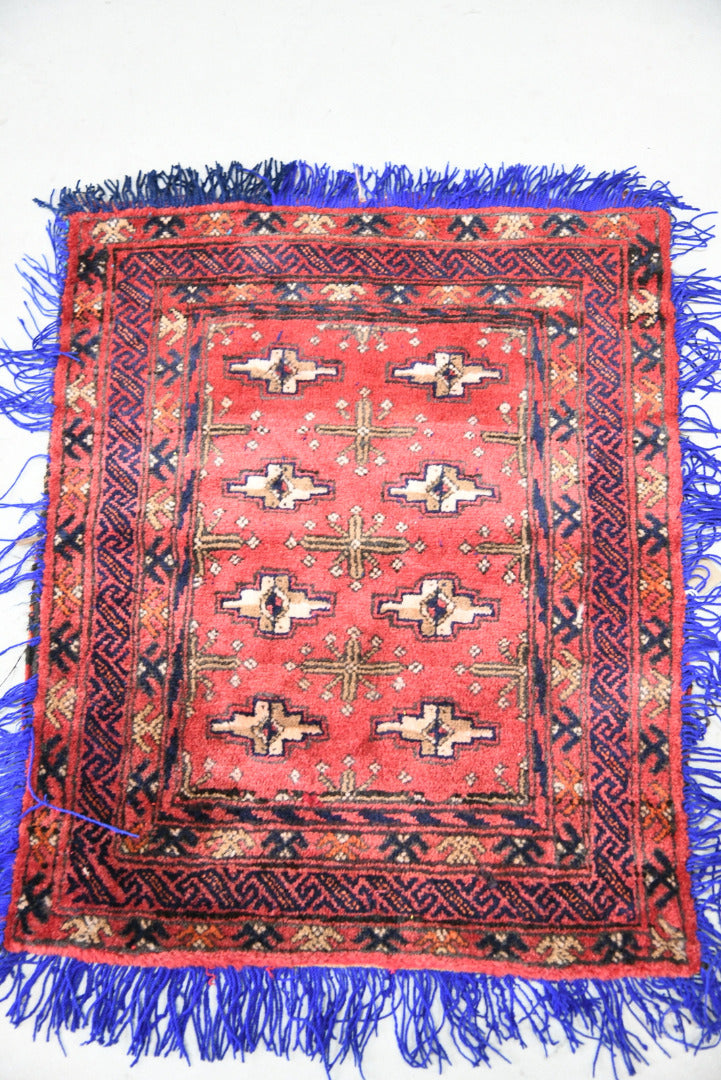 Afghan Red Saddle Bag Cushion Cover