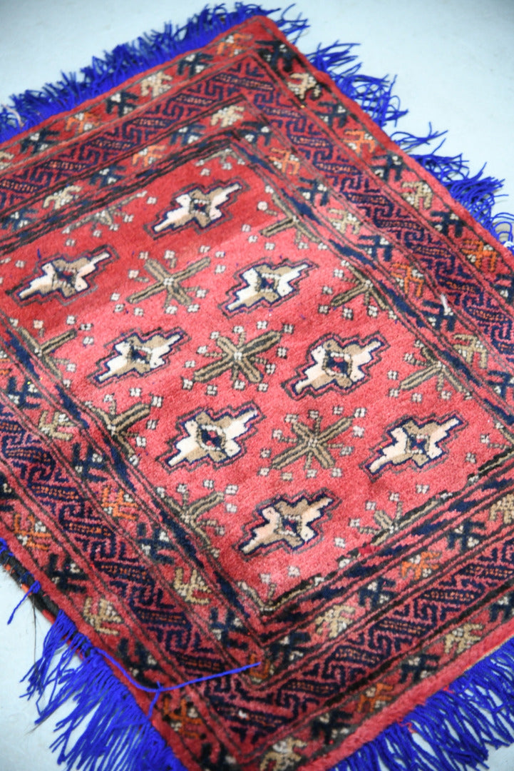 Afghan Red Saddle Bag Cushion Cover