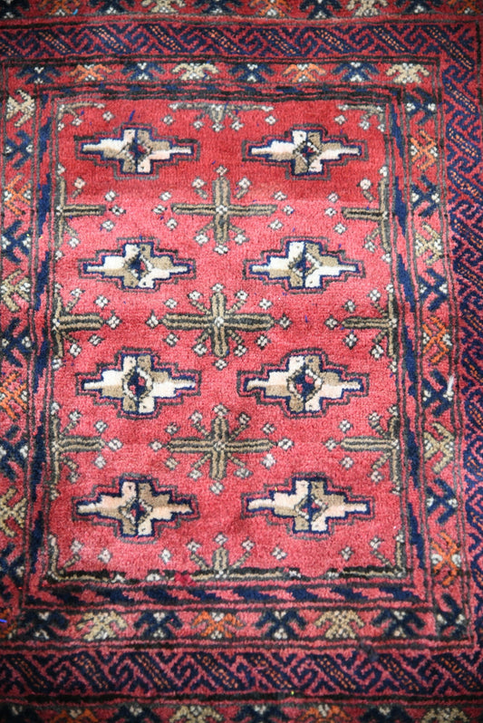 Afghan Red Saddle Bag Cushion Cover