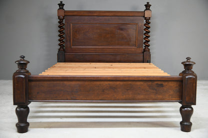 Antique Mahogany Double Bed Frame