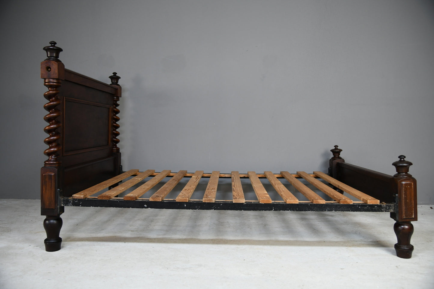 Antique Mahogany Double Bed Frame