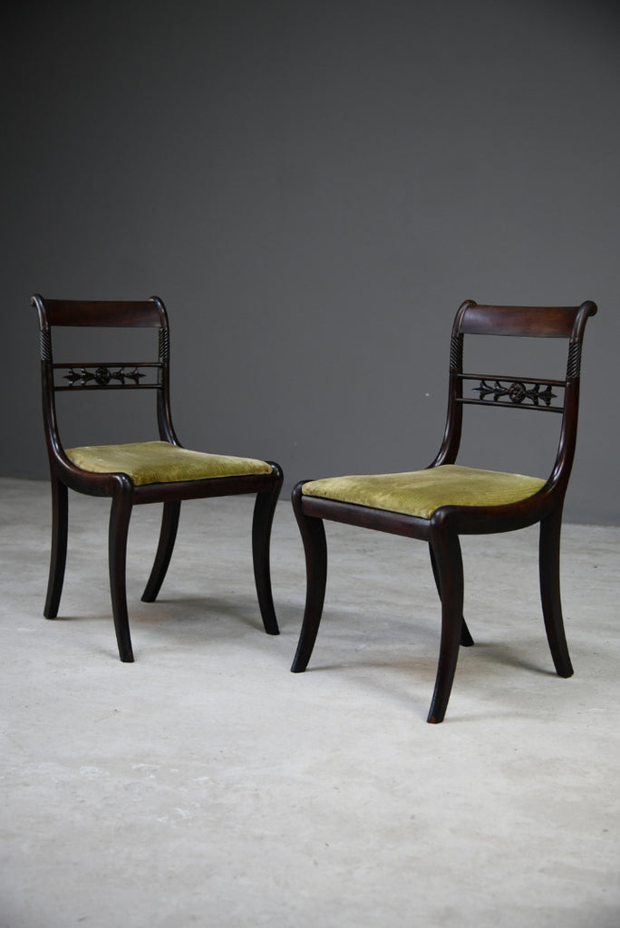 Pair Early 19th Century Dining Chairs