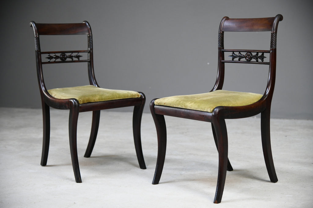 Pair Early 19th Century Dining Chairs