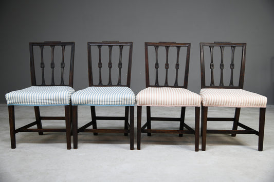 4 Hepplewhite Style Dining Chairs