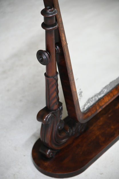 Antique Mahogany Toilet Swing Dressing Table Mirror