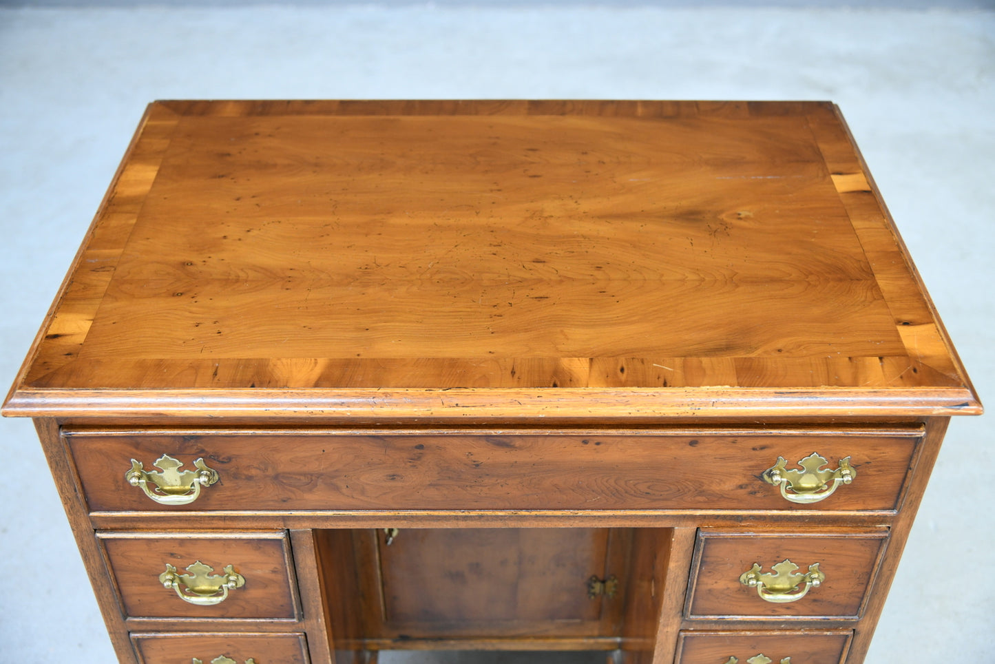 Georgian Style Yew Wood Desk